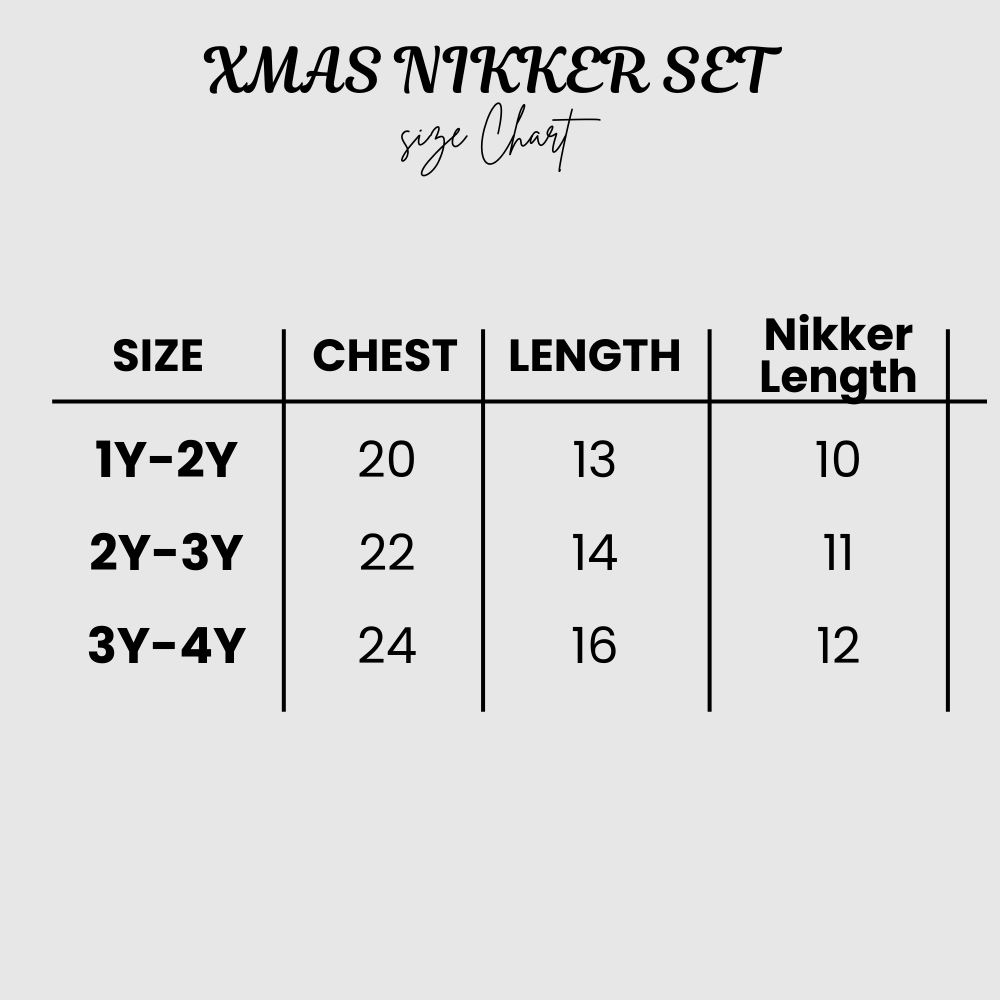 Cute Santa Print Kids Christmas Nikker Set