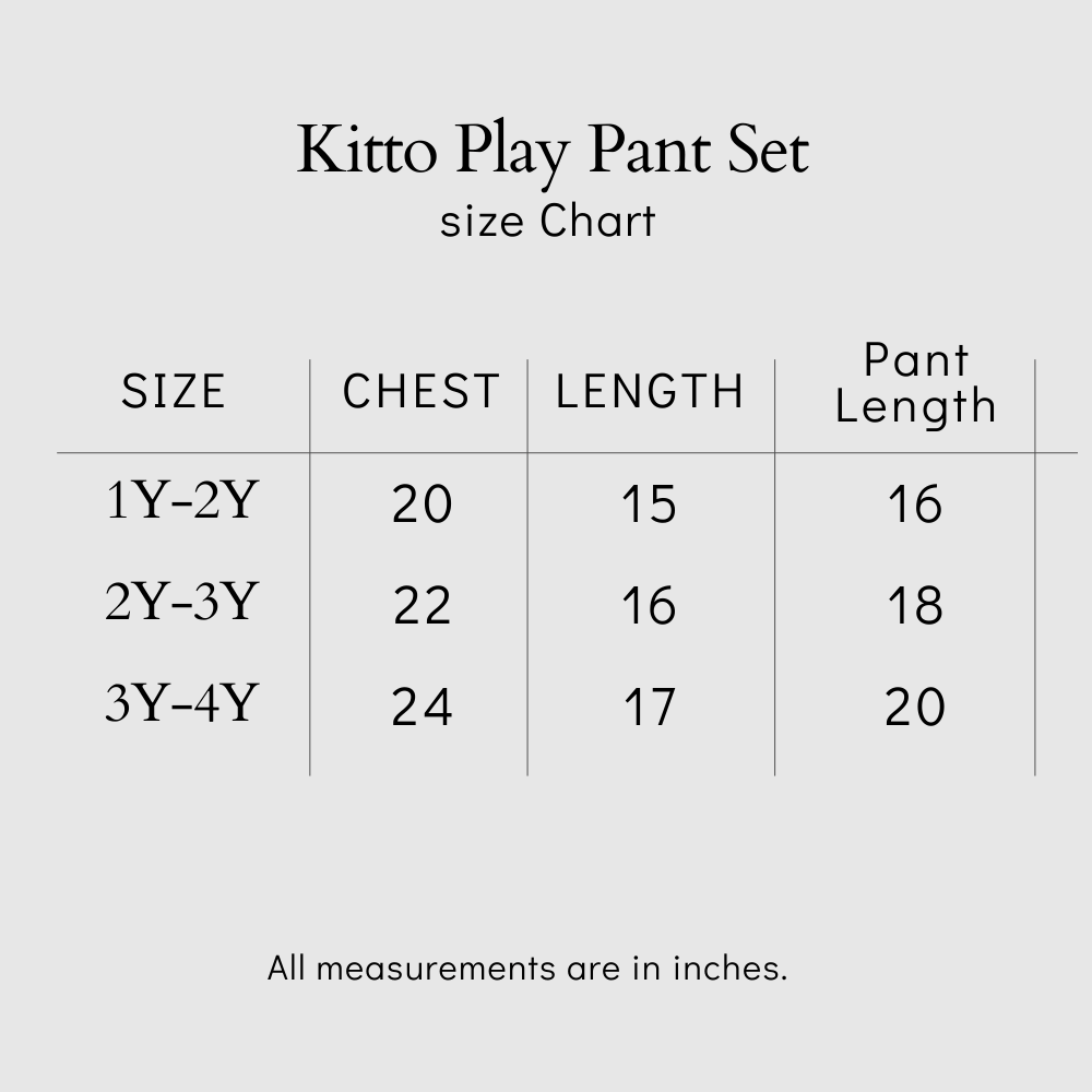 Kitto Play Pant Set