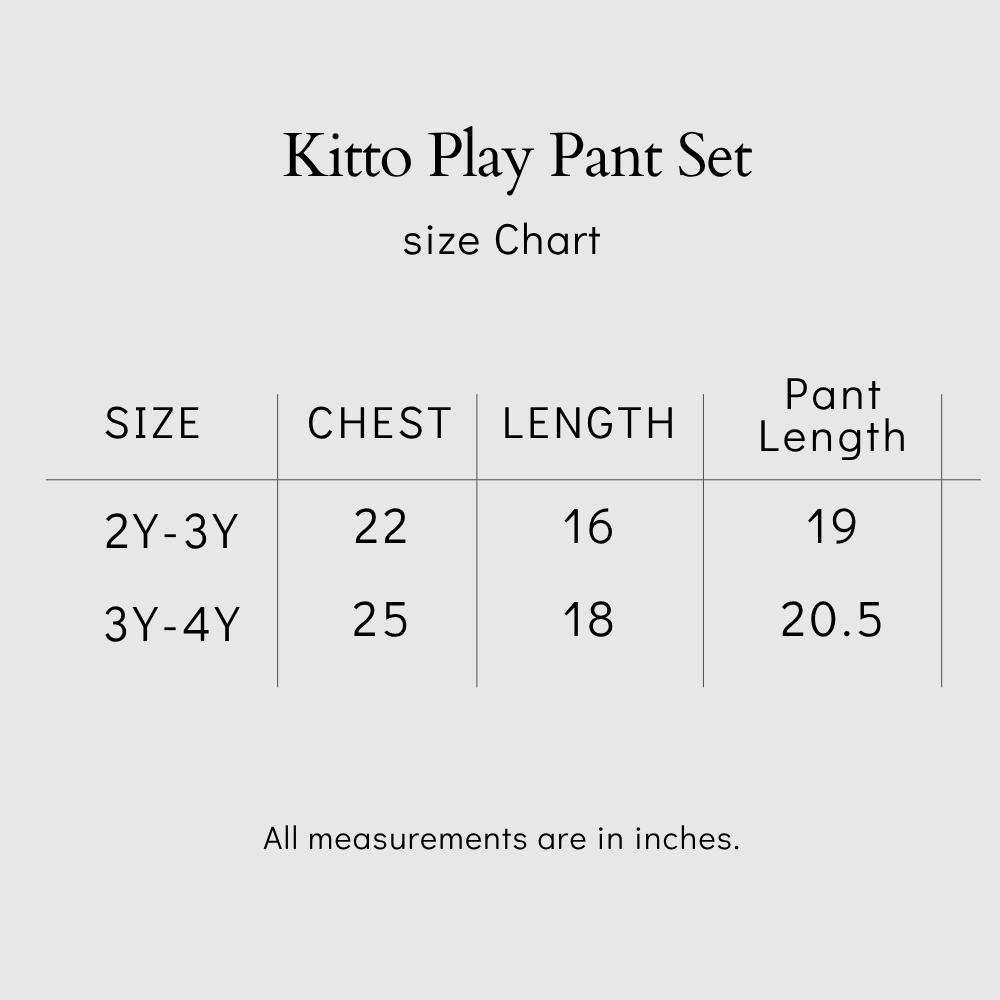 Kitto Play Pant Set