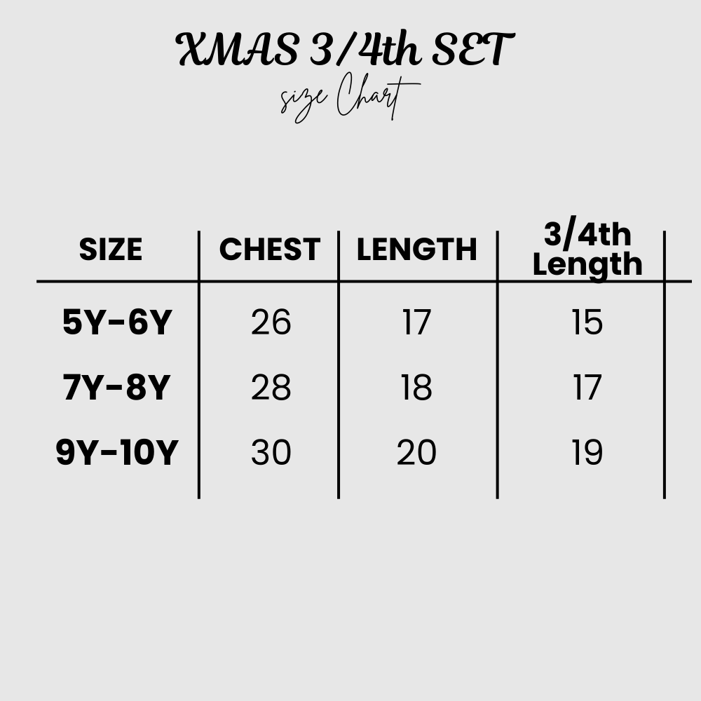 Santa Fun – Kids Christmas 3/4th Set