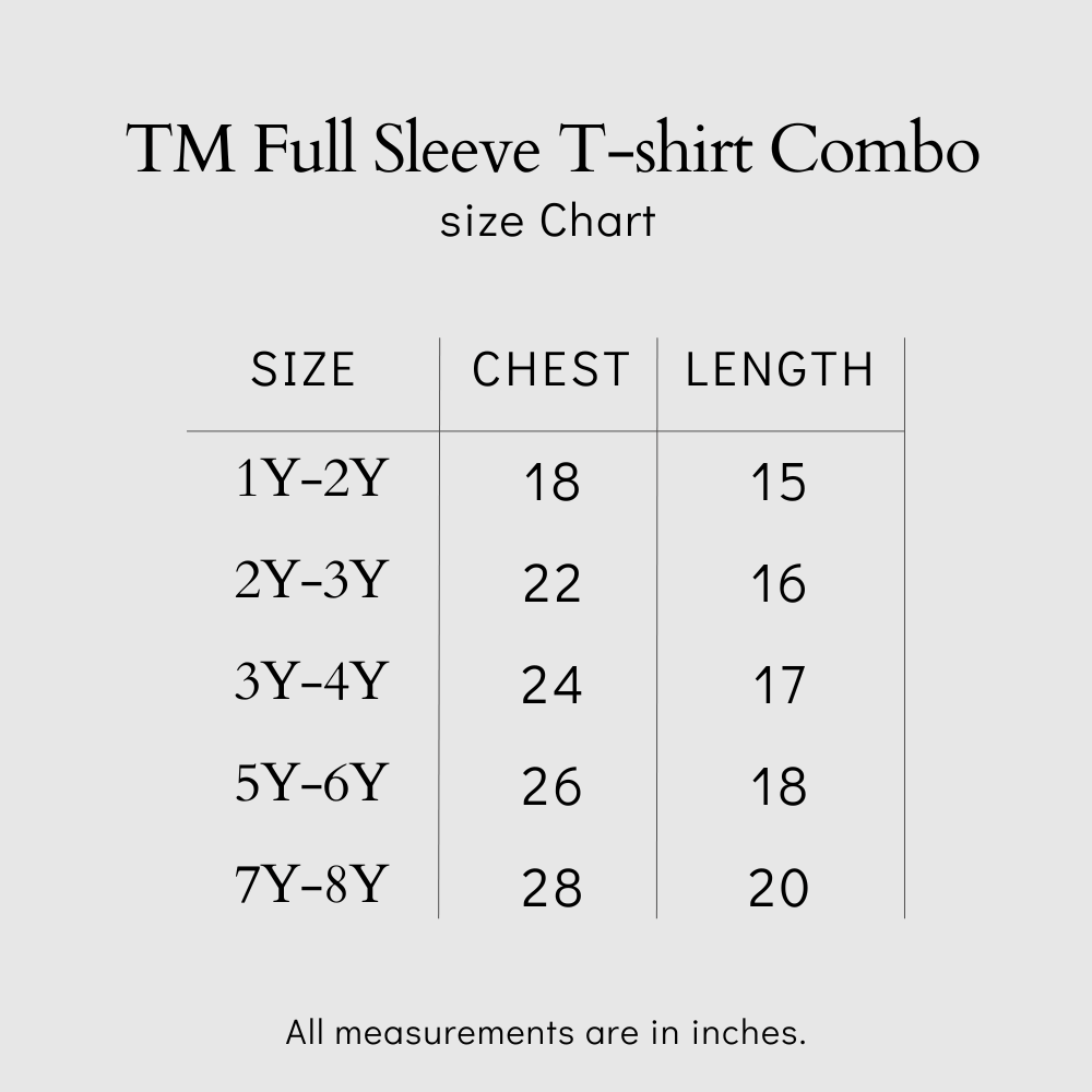 Junior Joy Full Sleeve T-Shirt Combo Pack Of 2