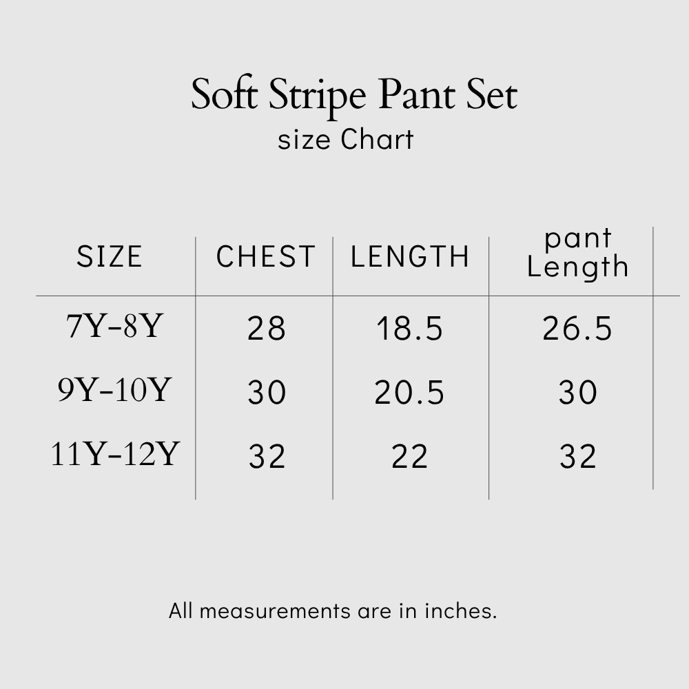 Soft Stripe Pant Set