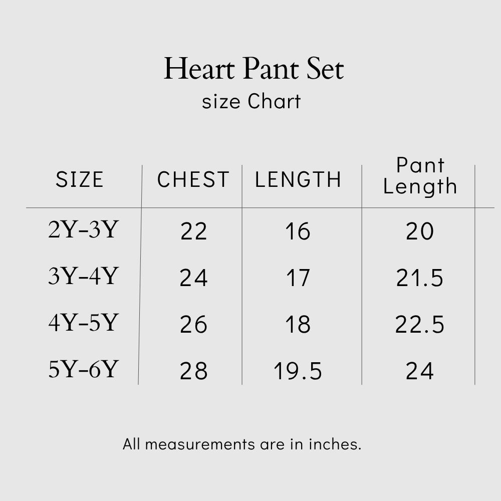 Heart Pant Set