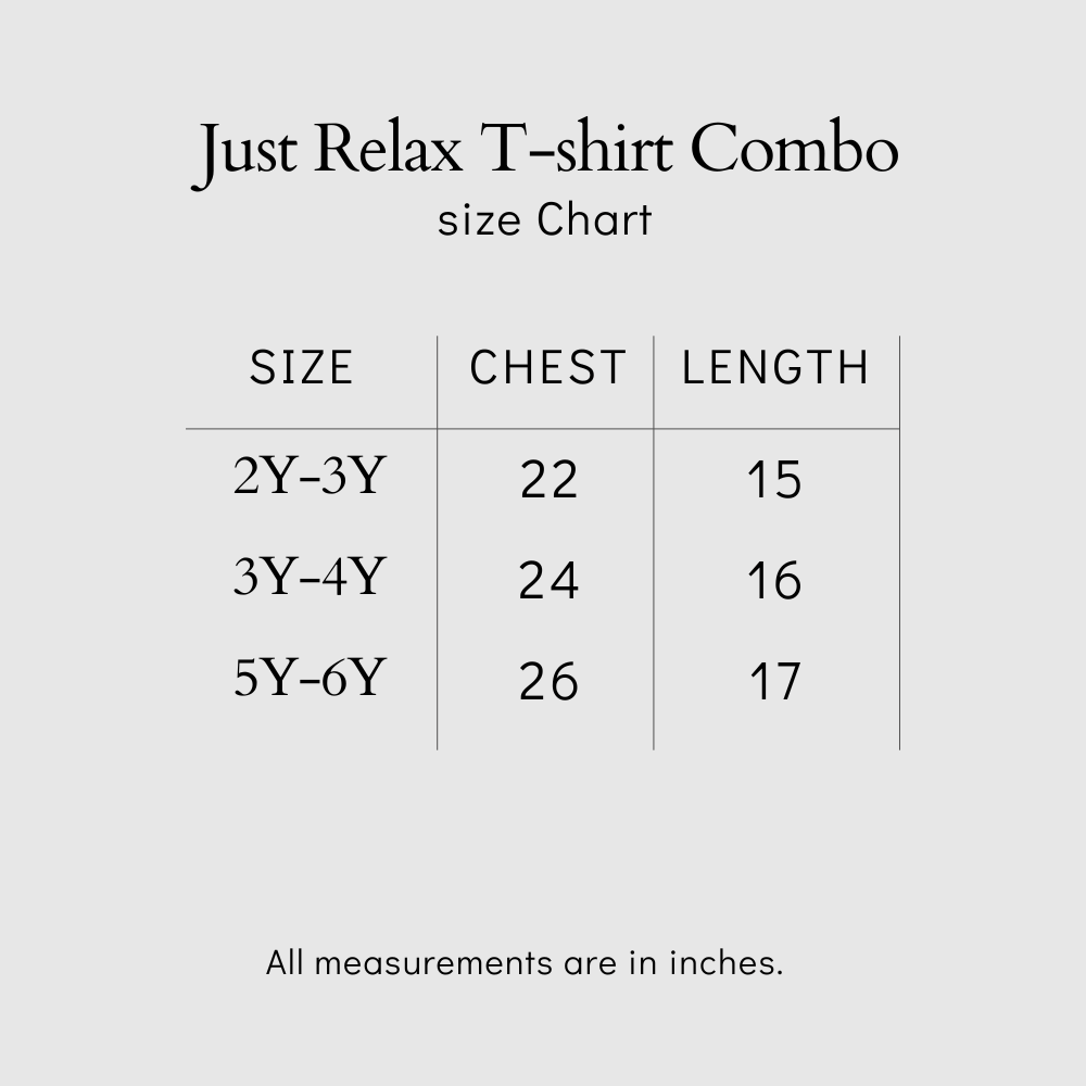 Junior Relax T-Shirt Combo Pack Of 2