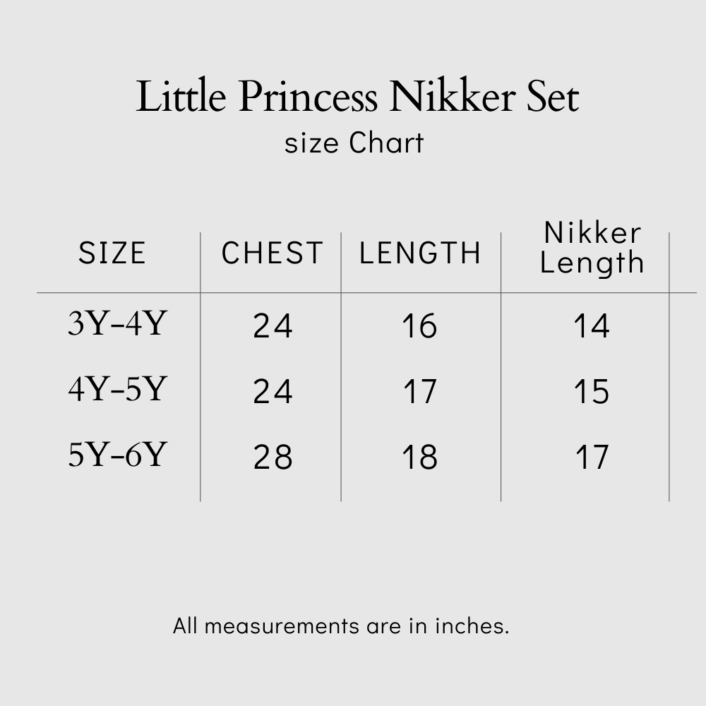 Swaras Little Princess Bloom Nikker Set