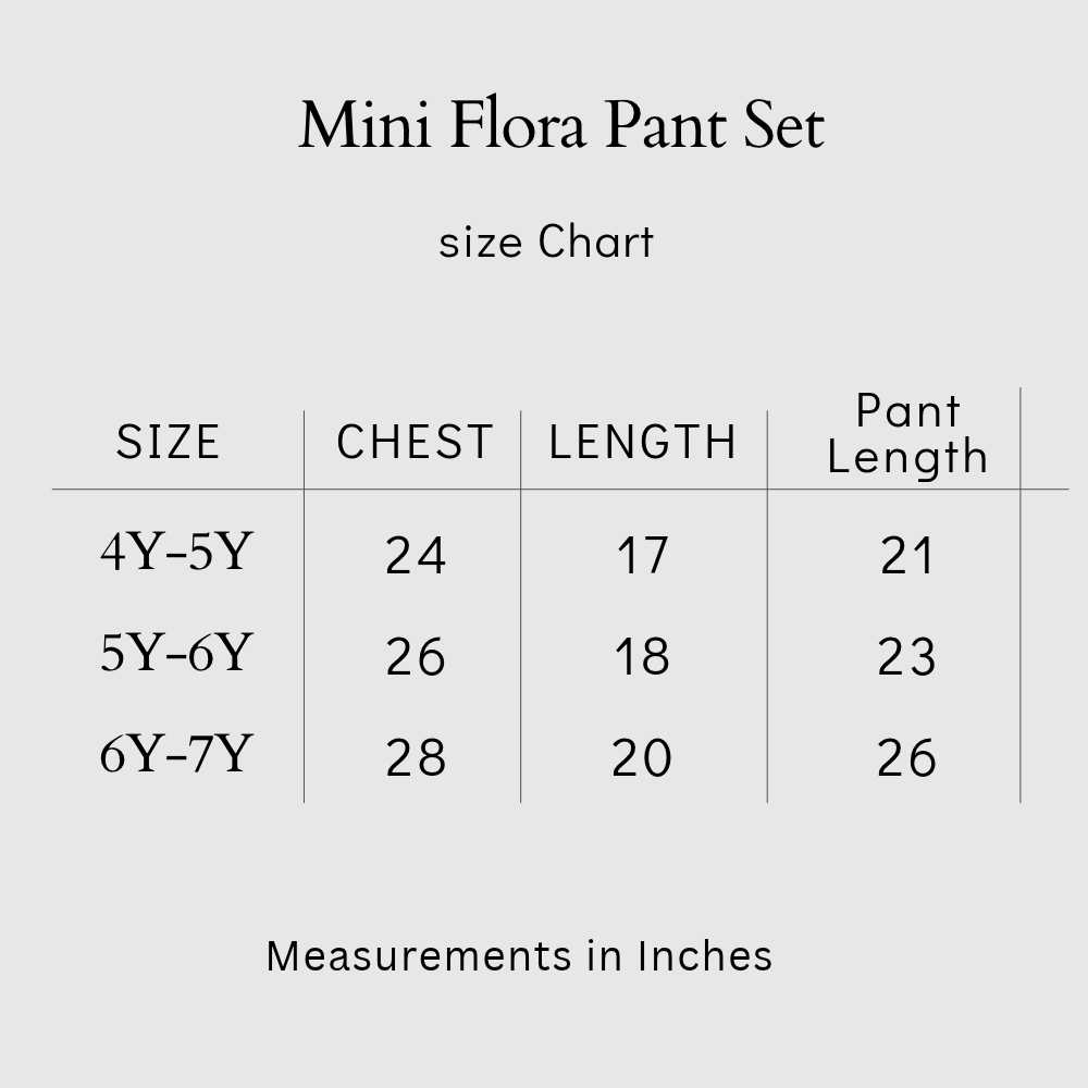 Mini Flora Pant Set