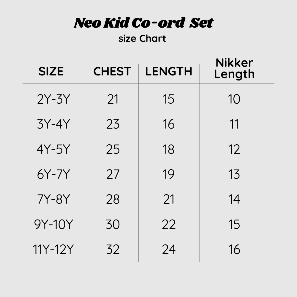 Neo Kids Unisex Nikker Set