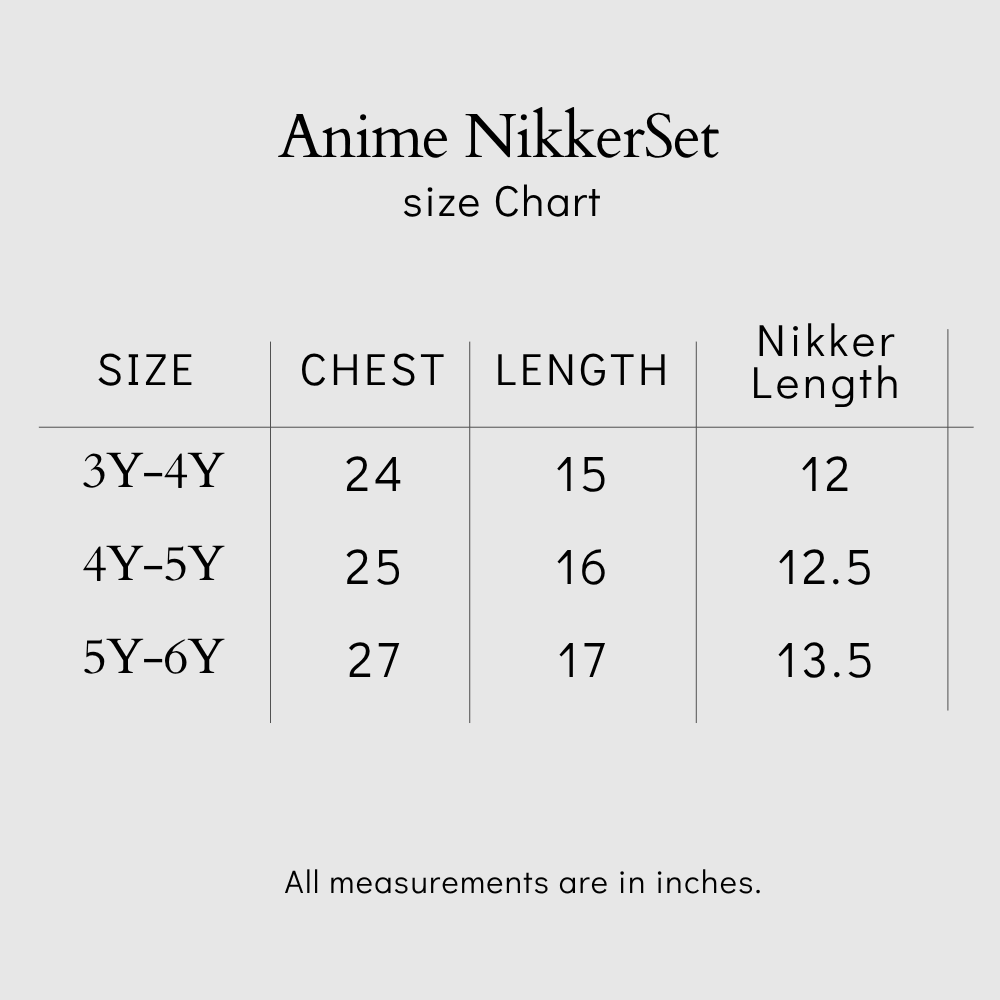 Anime Nikker Set