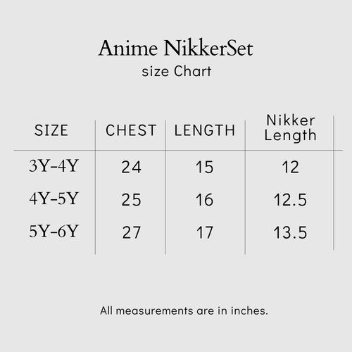 Anime Nikker Set