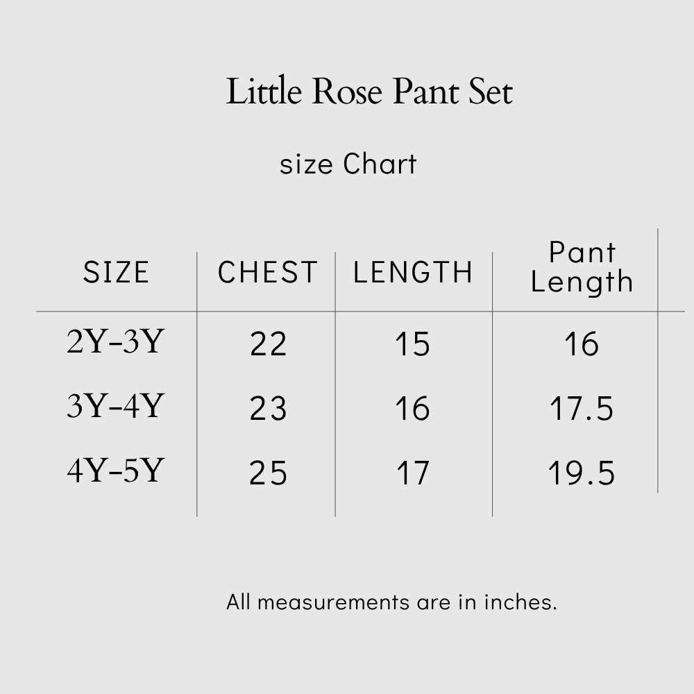 Little Rose Pant Set