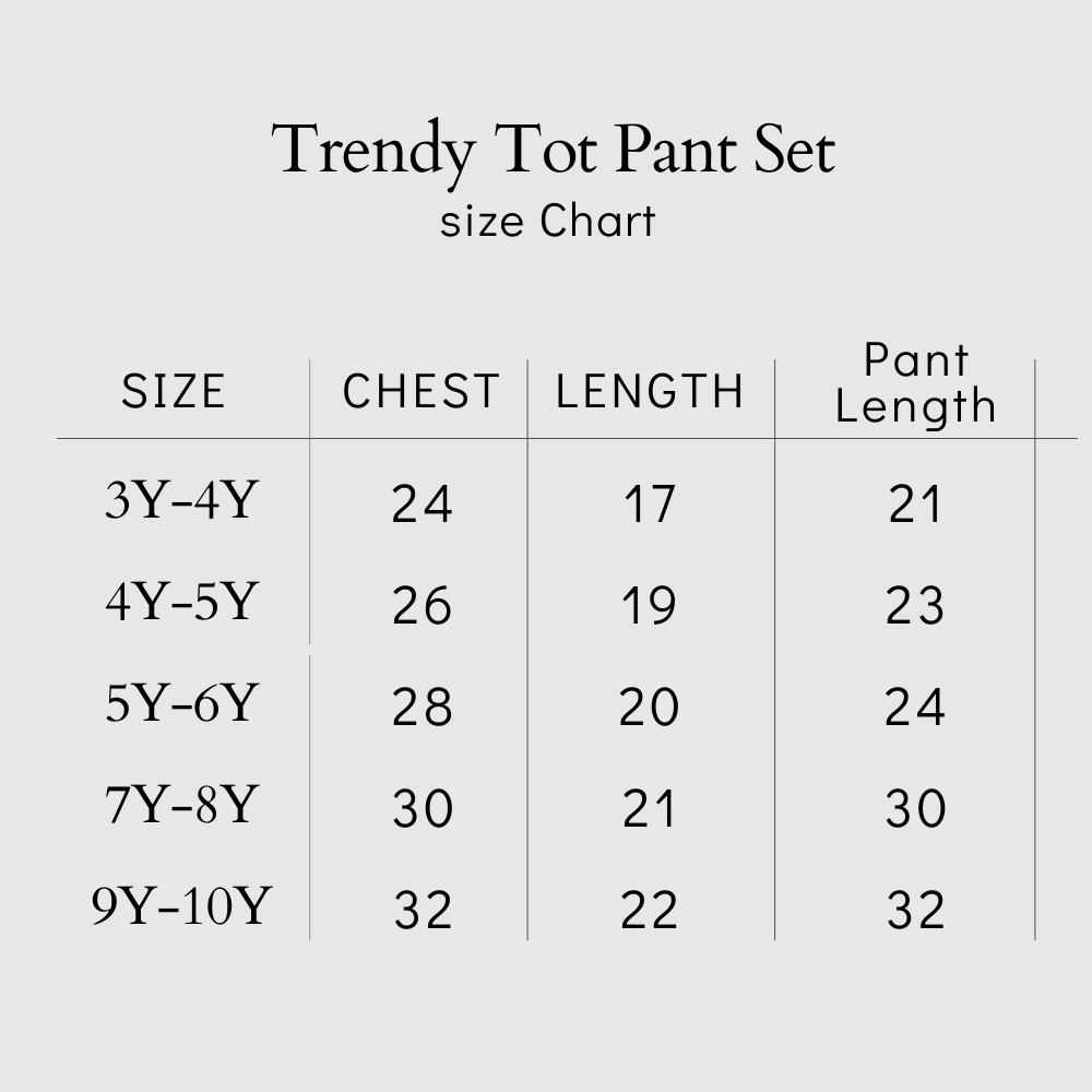 Trendy Tot Pant Set