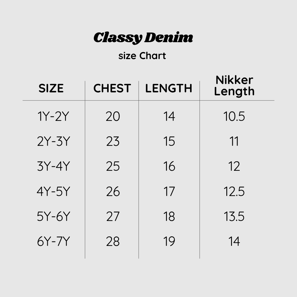 Classy Denim Nikker Set