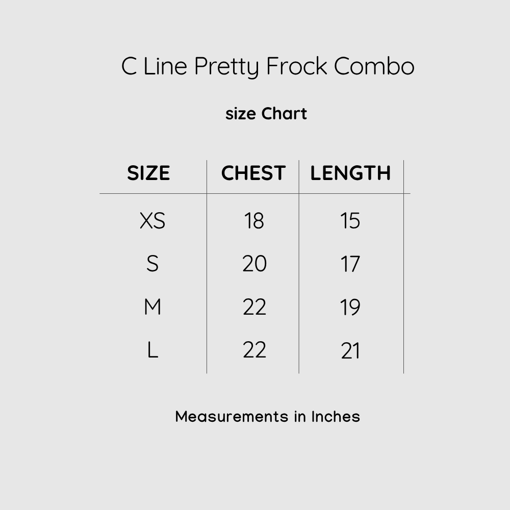 C Line Pretty Frock Combo Pack Of 2