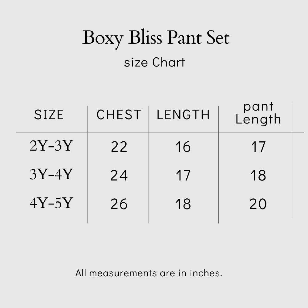 Boxy Bliss Pant Set
