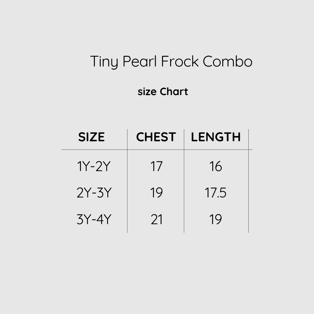 Tiny Pearl Frock Combo Pack Of 2
