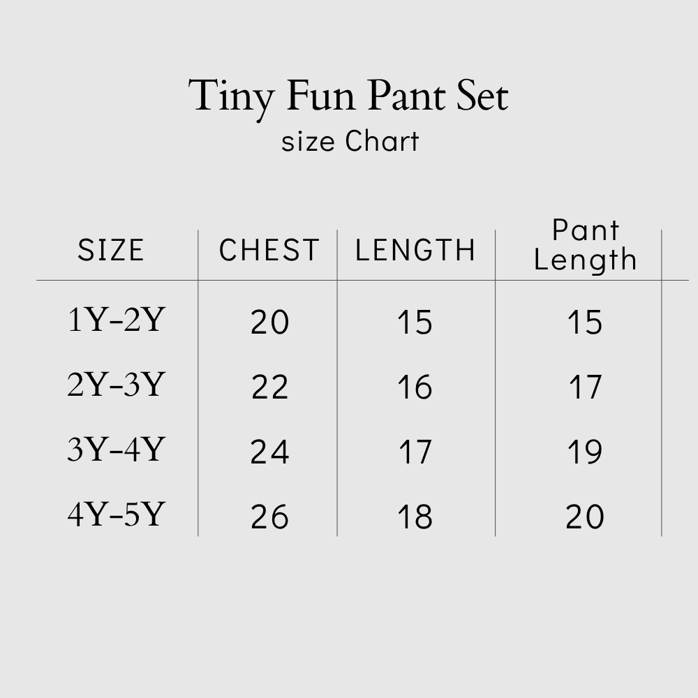 Tiny Fun Pant Set