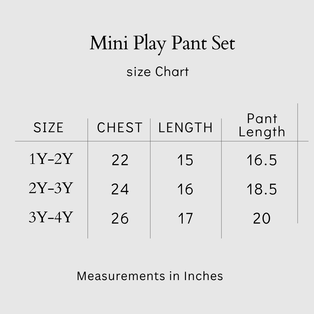 Mini Play Pant Set