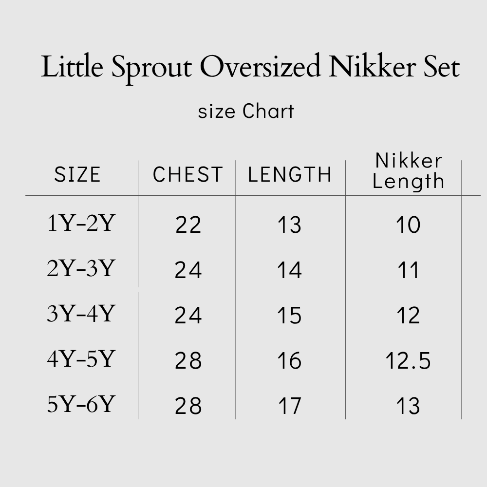 Little Sprout Oversized Nikker Set