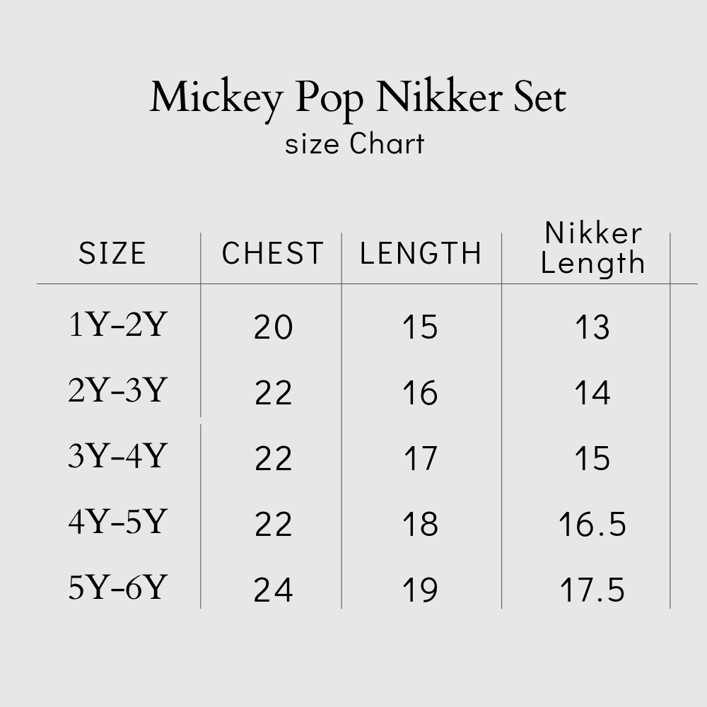 Mickey Pop Nikker Set