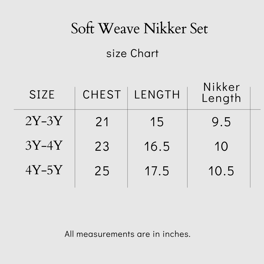 Soft Weave Nikker Set