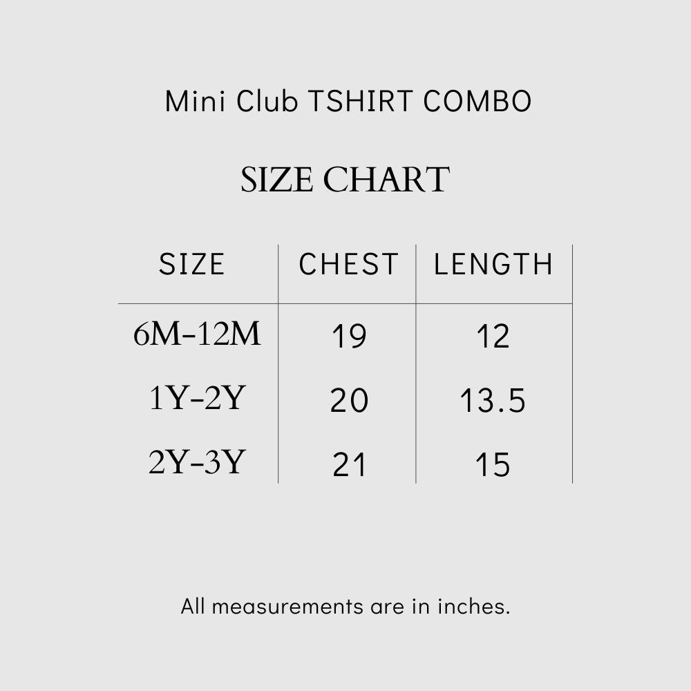 Mini Club T-Shirt Combo Pack Of 2