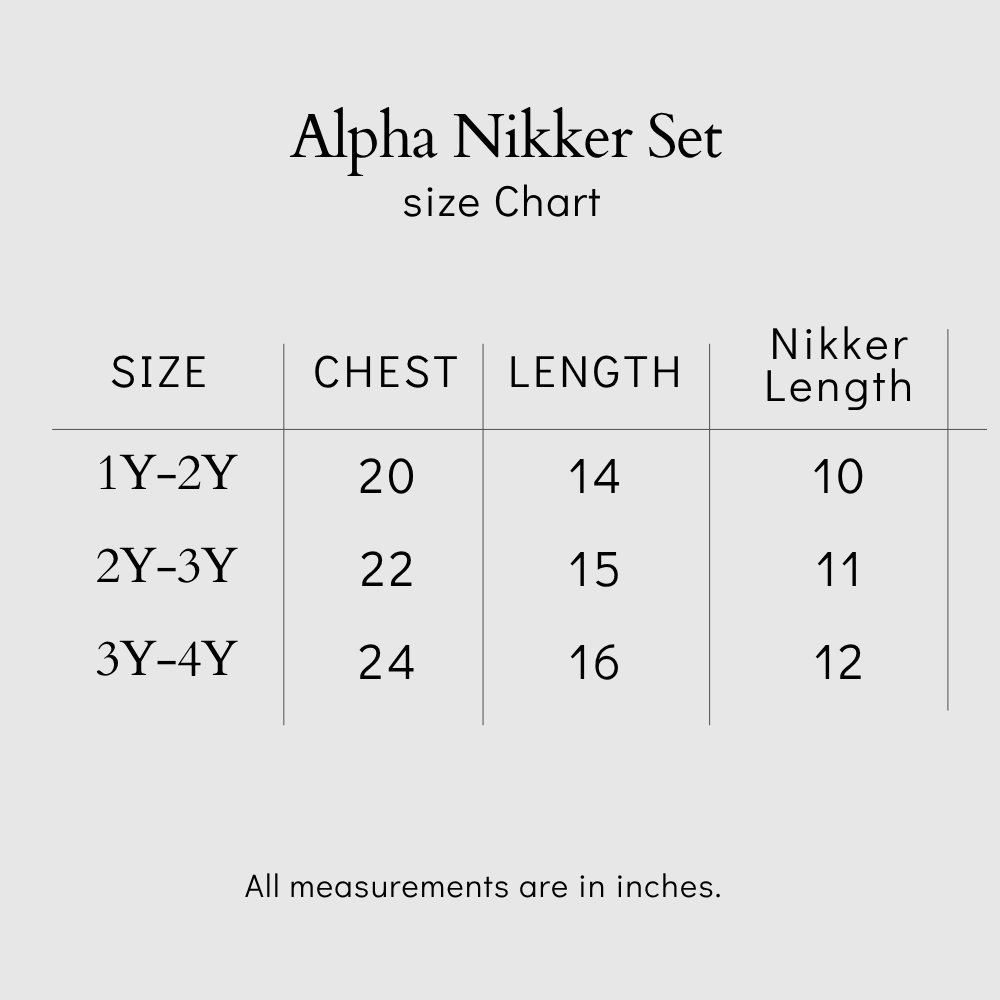 Alpha Kids Nikker Set