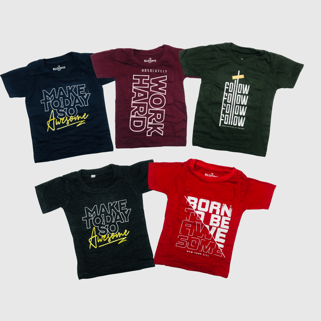 Kids T-Shirt Combo Pack Of 5