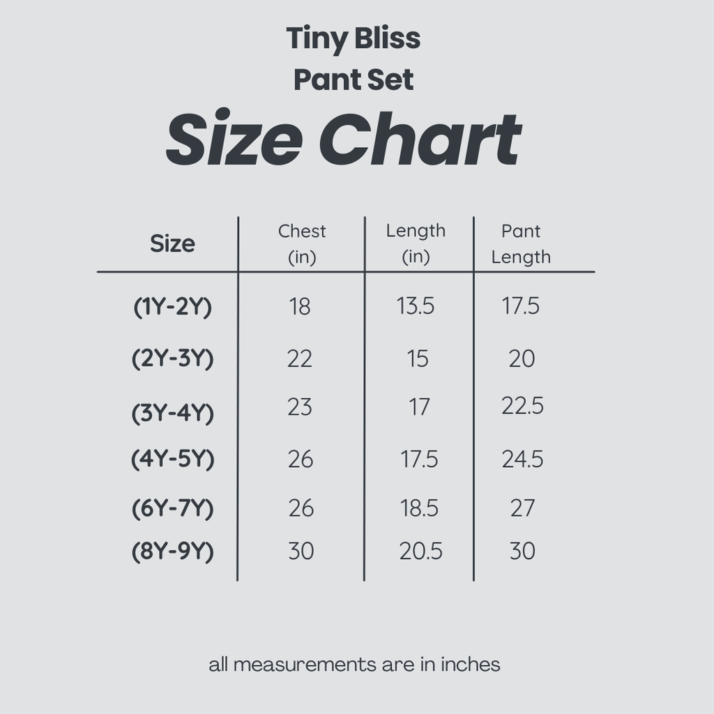 Tiny Bliss Pant Set