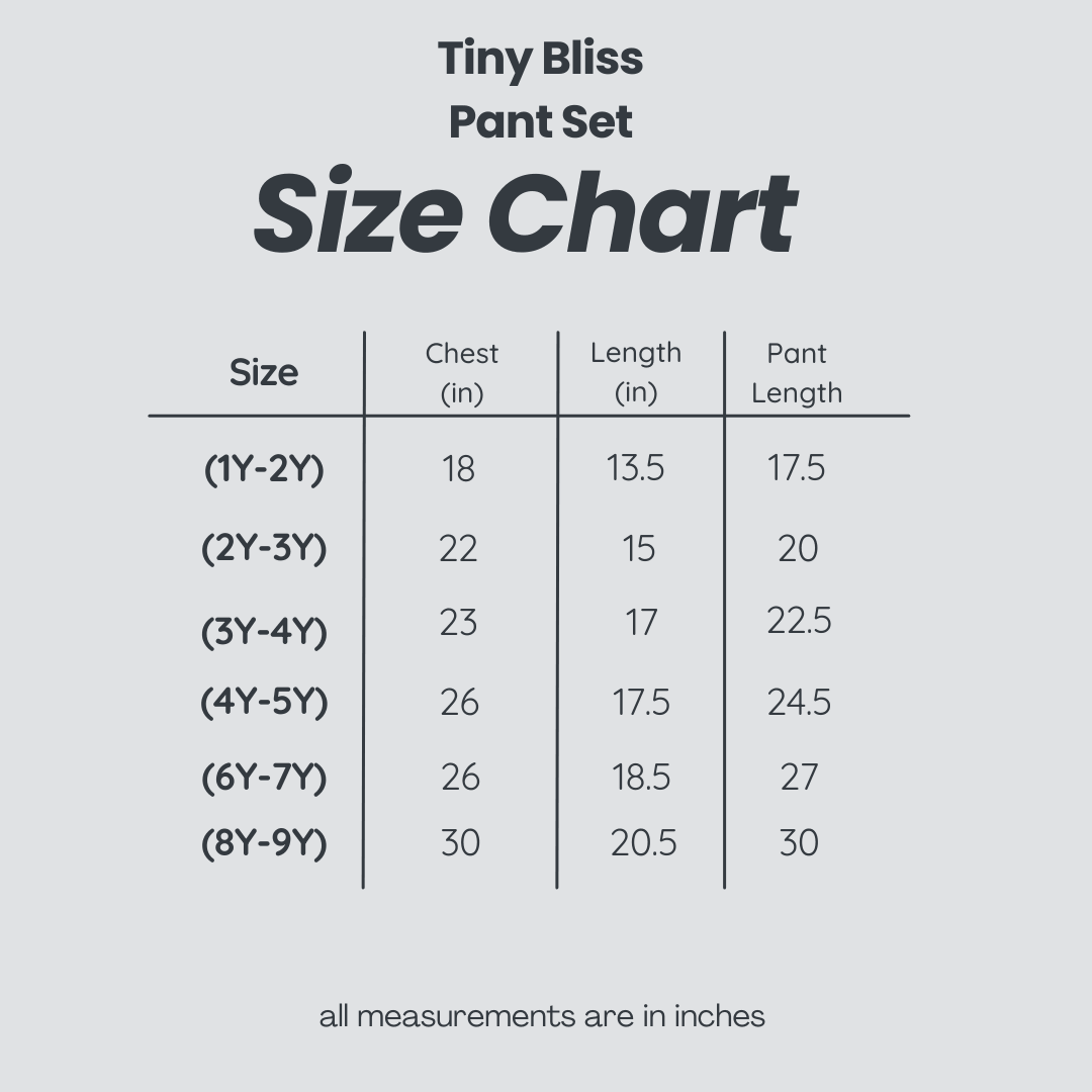 Tiny Bliss Pant Set